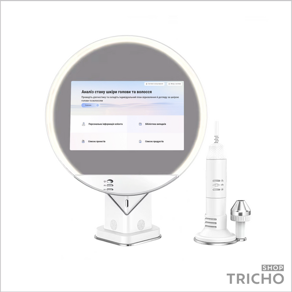 Професійний трихоскоп-дзеркало з вбудованим планшетом Android, M6 1029 фото