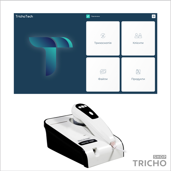 Цифровий трихоскоп USB для ноутбука з програмним забезпеченням TrichoTech 1028 фото