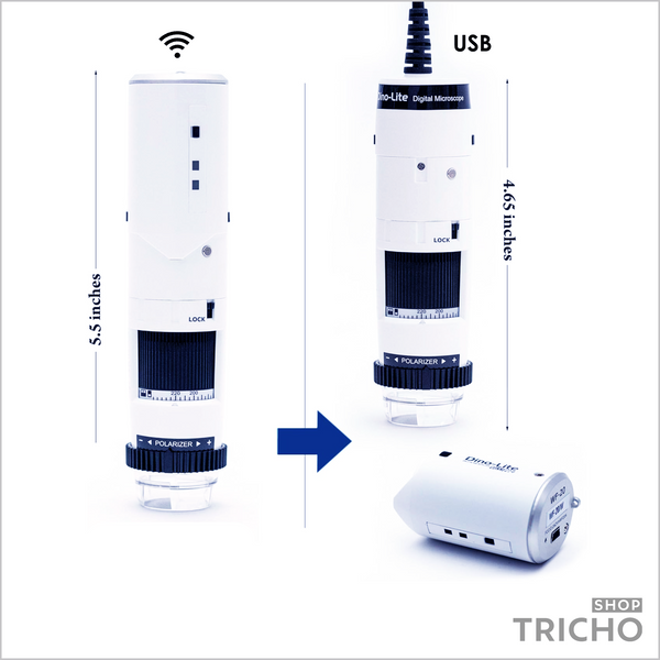 Трихоскоп USB + Wi-Fi, Dino-lite, модель MEDLW4HM 1006 фото